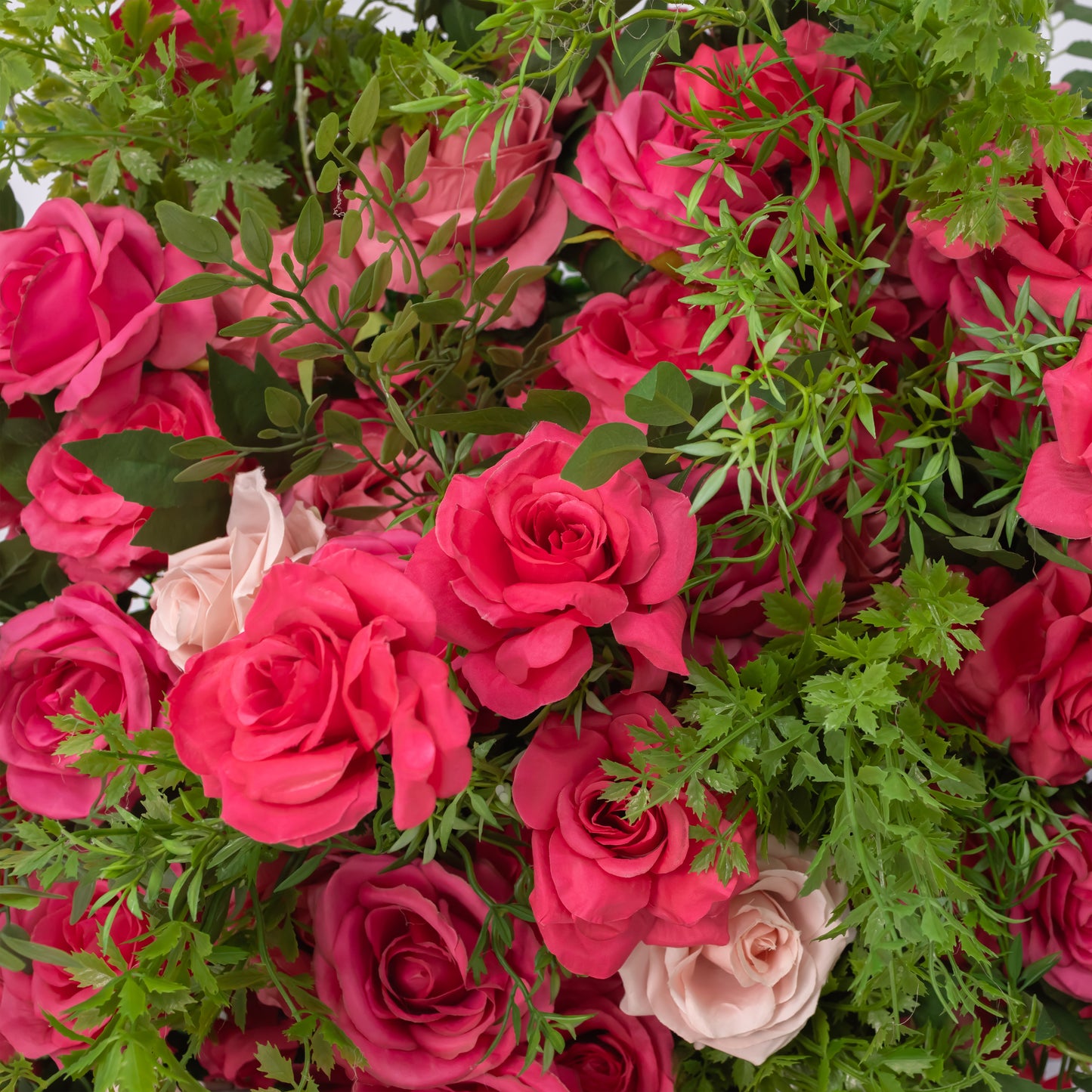 Romantic Pink Fuchsia Rose Floral Centerpiece