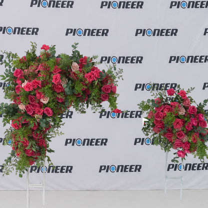 Cascading Fuchsia Rose Hanging Backdrop