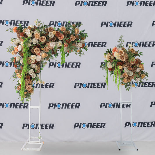 Cascading Amaranthus & Mocha Rose Hanging Backdrop
