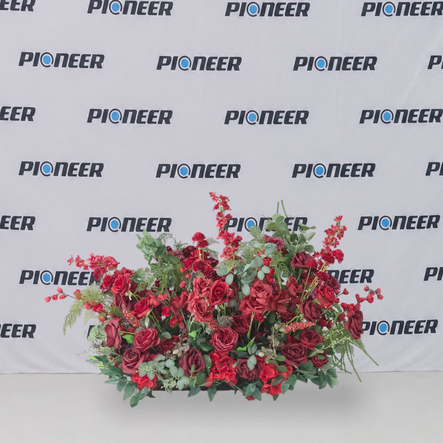 Burgundy Rose & Eucalyptus Floral Runner