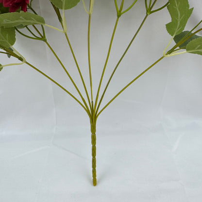 Red Silk Dahlia Bush - 7 Heads