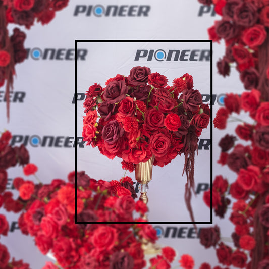 Premium Crimson Rose Floral Centerpiece